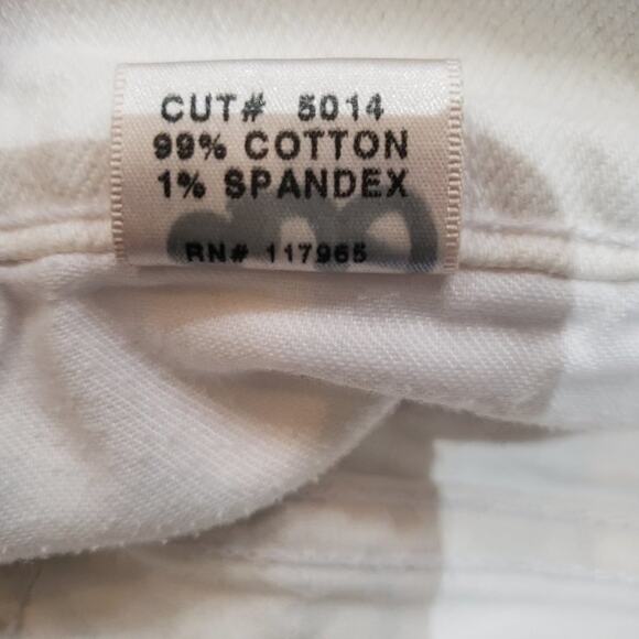 J Brand Skinny Crop Women 31 Mid Rise White Fray Hem Denim 3910c070 USA Made - Picture 7 of 8